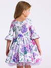 Апрель Платье 568201 1ДПД4858001нс гортензия и сирень на белом+сиреневый