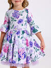 Апрель Платье 568201 1ДПД4858001нс гортензия и сирень на белом+сиреневый