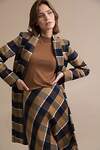 Emka Fashion Пальто 93836 R026/myrmyr коричневый, синий, бежевый