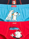 PELICAN Трусы 132386 BULB3194(3) Красный/голубой/темно-синий