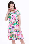 TEXCOM Платье 151384 1819-859 Розовый/зеленый