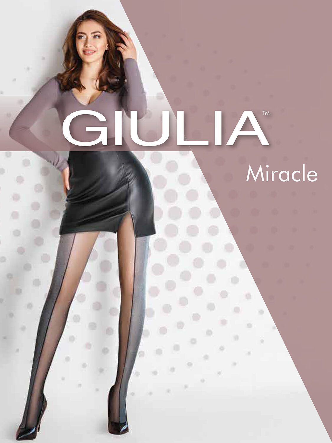 JS Giulia Колготки 174626 MIRACLE 01 dark grey melange