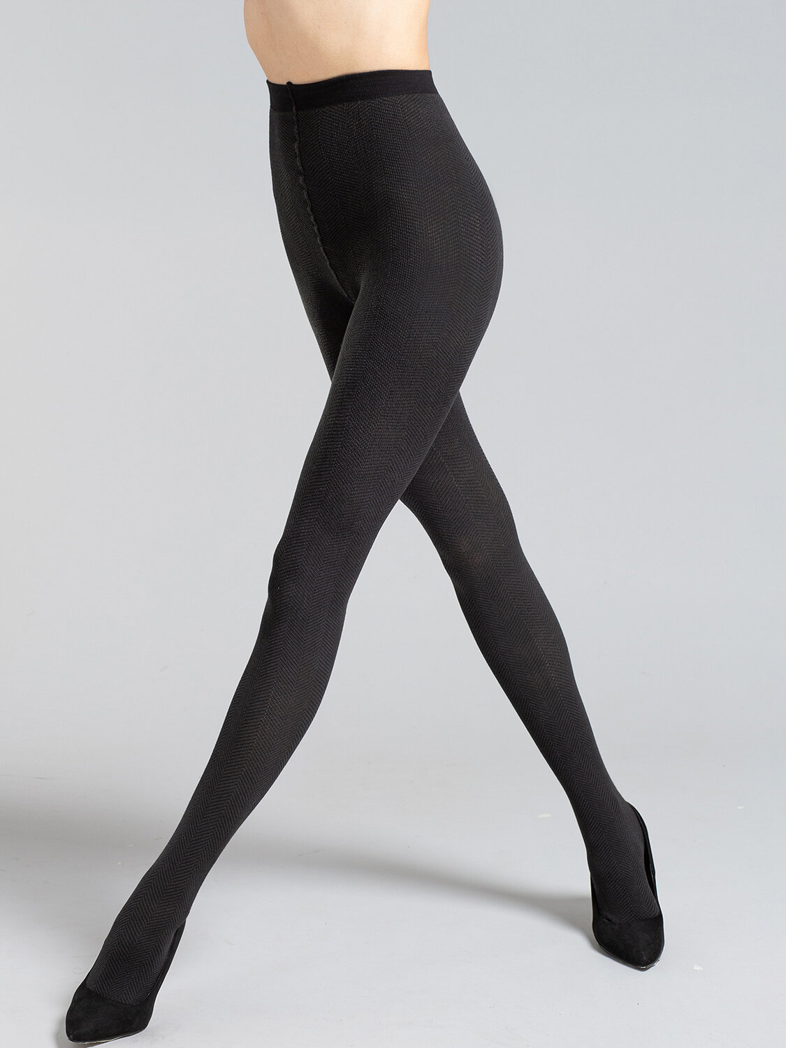 JS Giulia Колготки 180511 SPLIT 02 pirate black