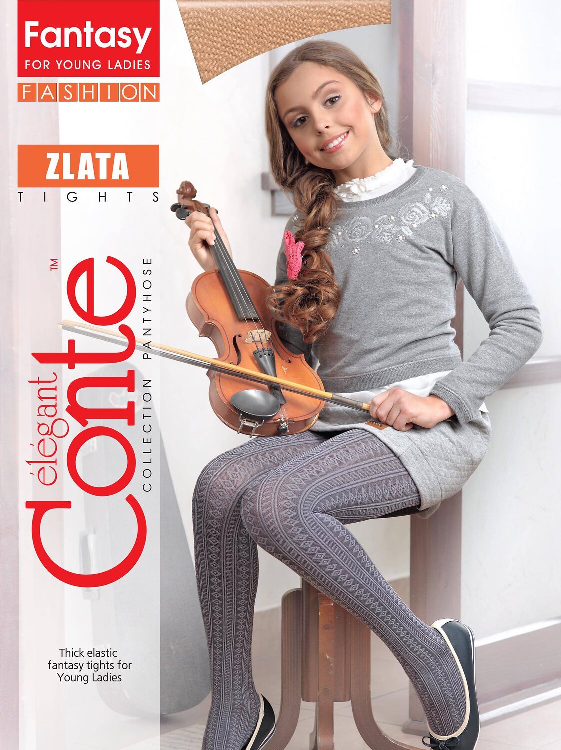 Conte elegant Колготки 188088 ZLATA Grafit