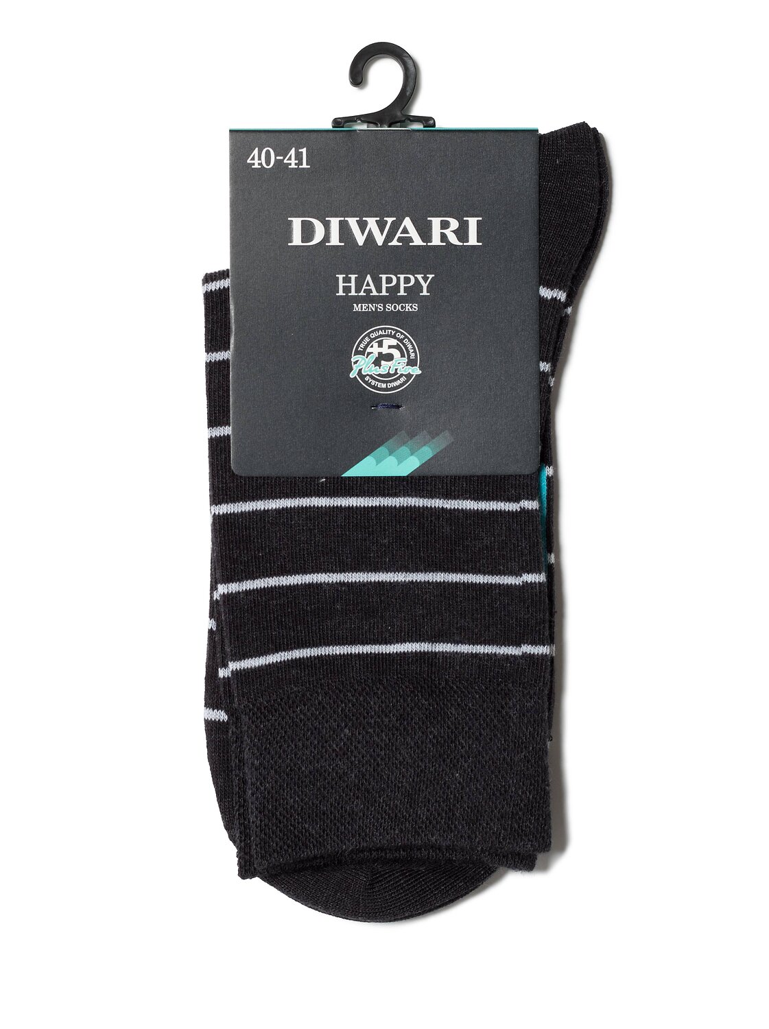 DiWaRi Носки 188111 HAPPY Черный-серый