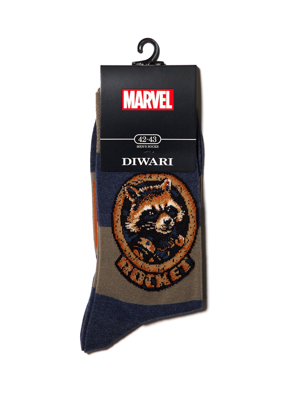 DiWaRi Носки 192418 Ракета ©Marvel Хаки