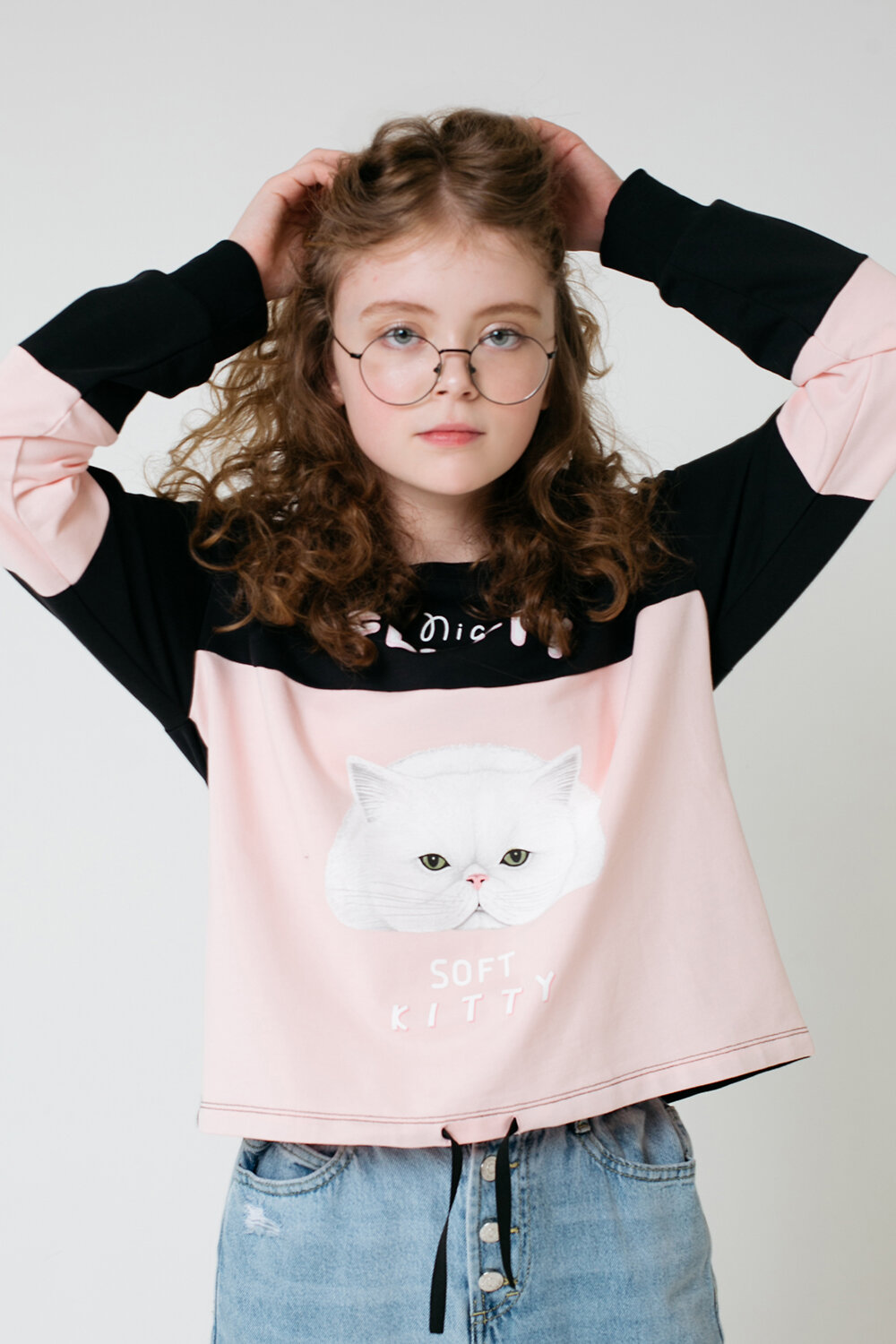 CUBBY Джемпер 194124 КБ 301505 черный, светло-розовый