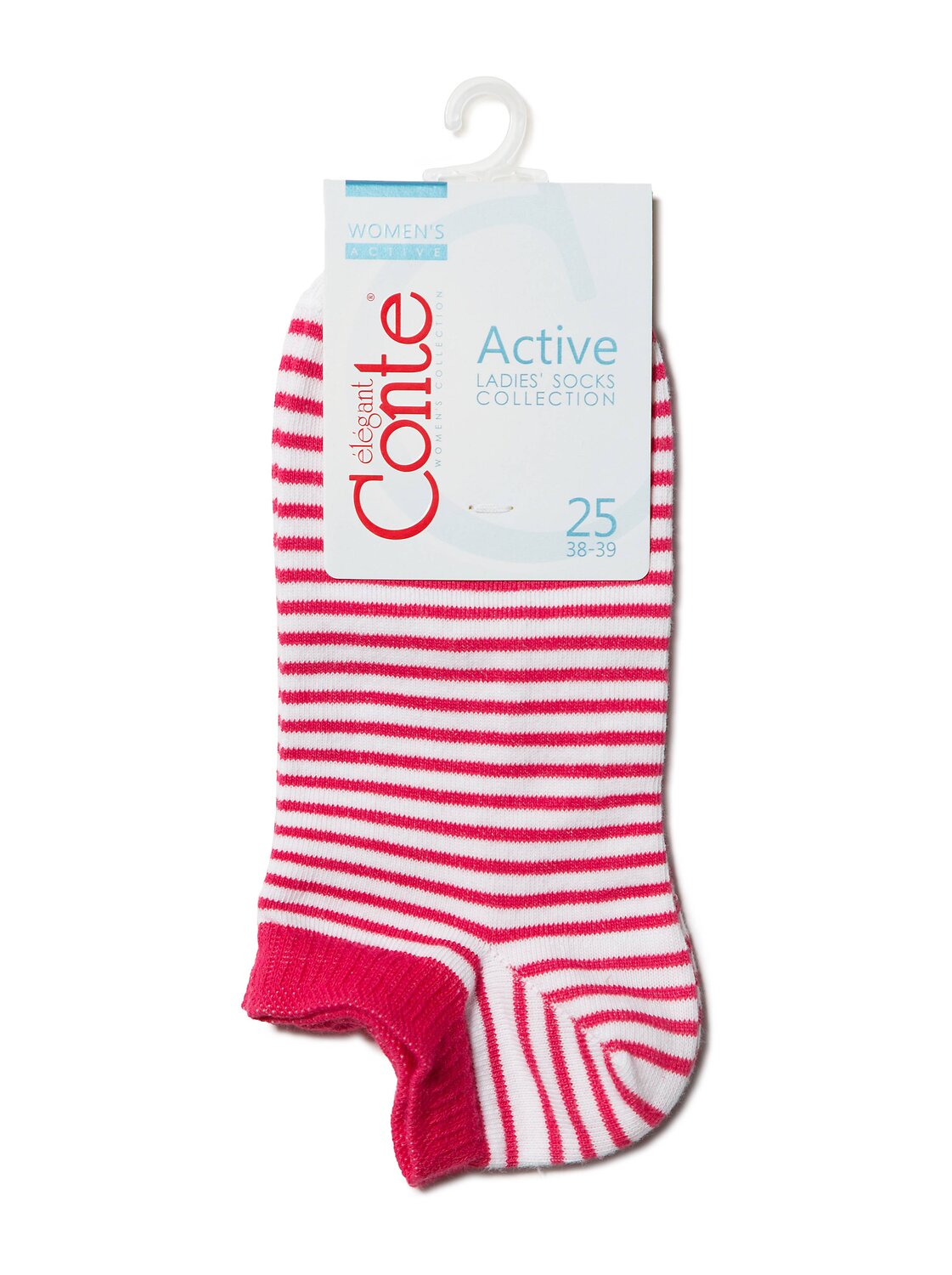 Conte elegant Носки 195267 ACTIVE белый-малиновый