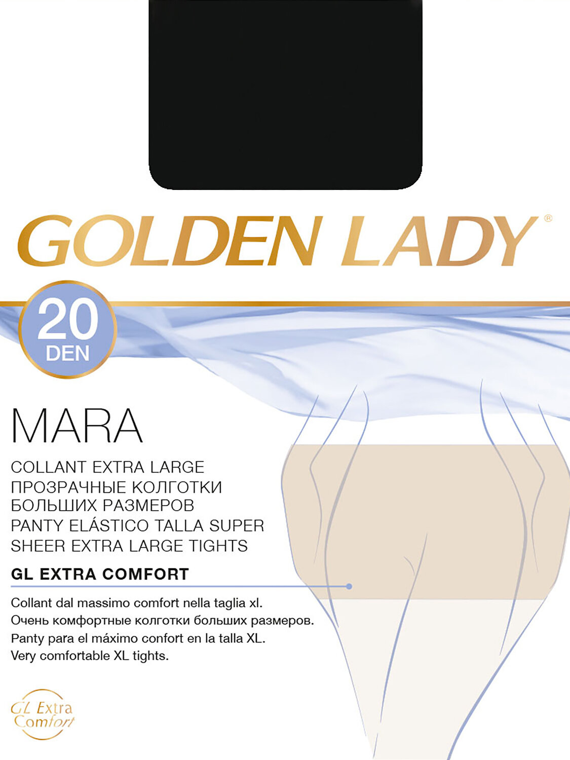 JS Golden Lady Колготки 198133 MARA 20 XL