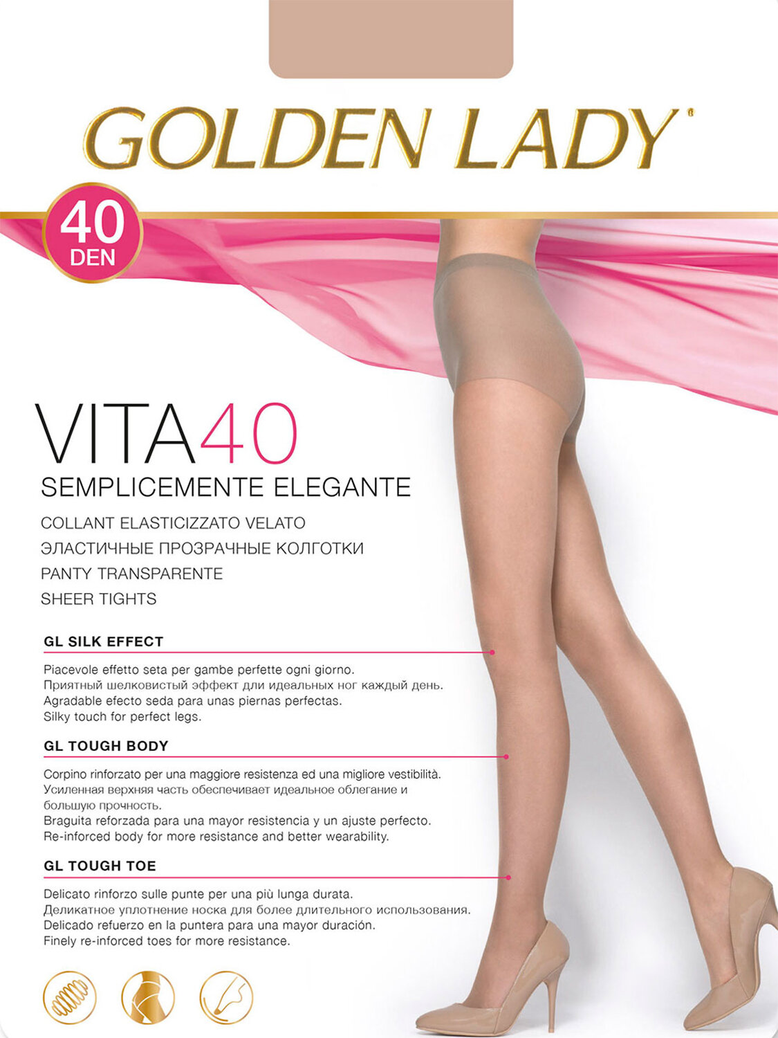 JS Golden Lady Колготки 198799 VITA 40