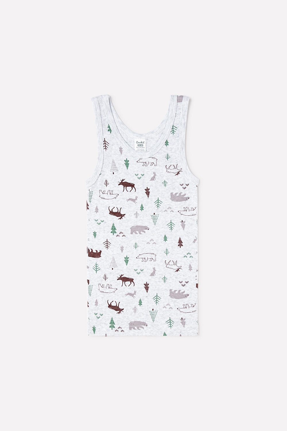 CROCKID Майка 208185 К 1165 серый