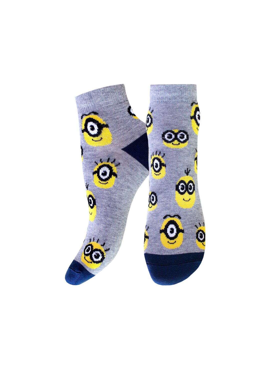 БРЕСТСКИЕ Носки 226438 3095 MINIONS (укороченные) серый меланж
