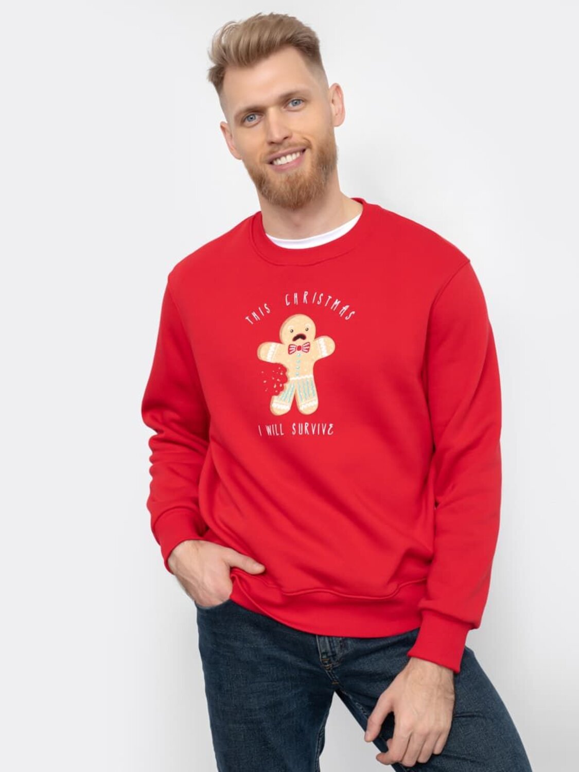 MARK FORMELLE Джемпер 226831 121747 красный +печать