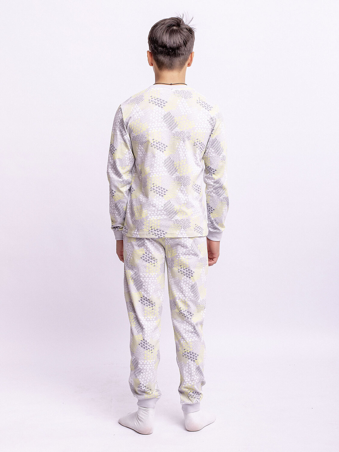 BATIK Пижама 235641 0010_ОП белый/серый