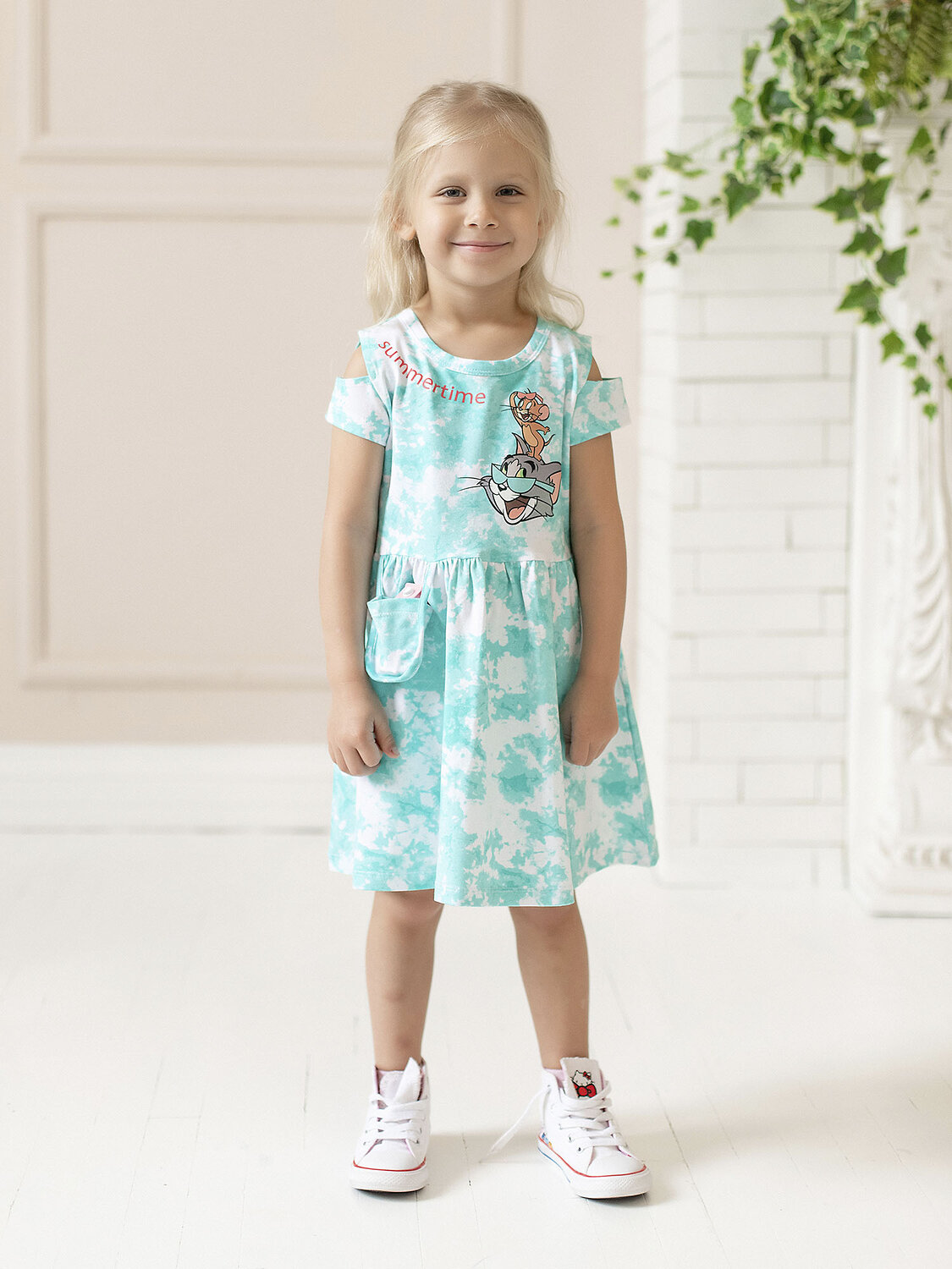 BATIK Платье 235648 0059_ЛС22 бирюзовый