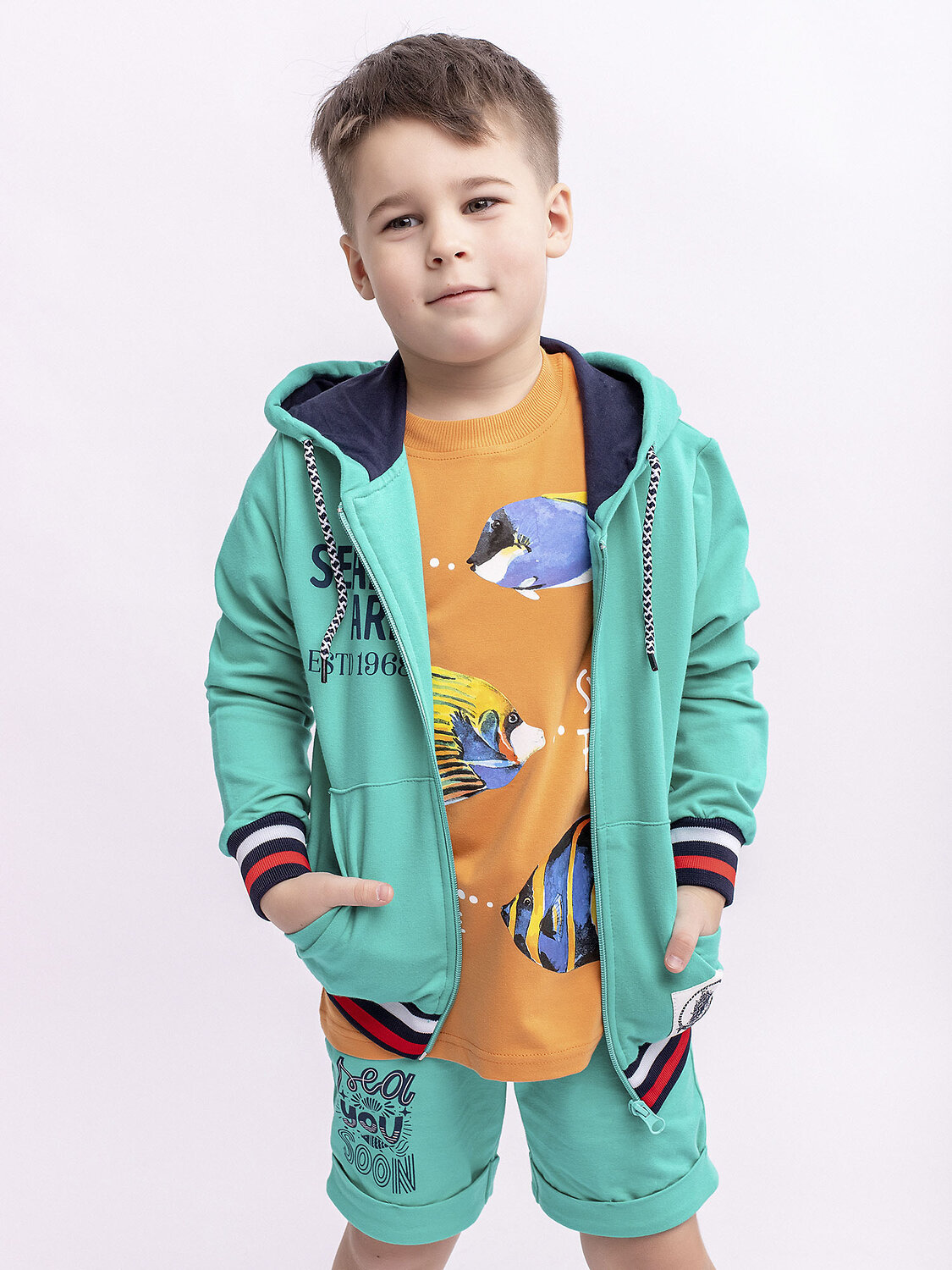 BATIK Толстовка 235793 0092_ЛС22 бирюзовый