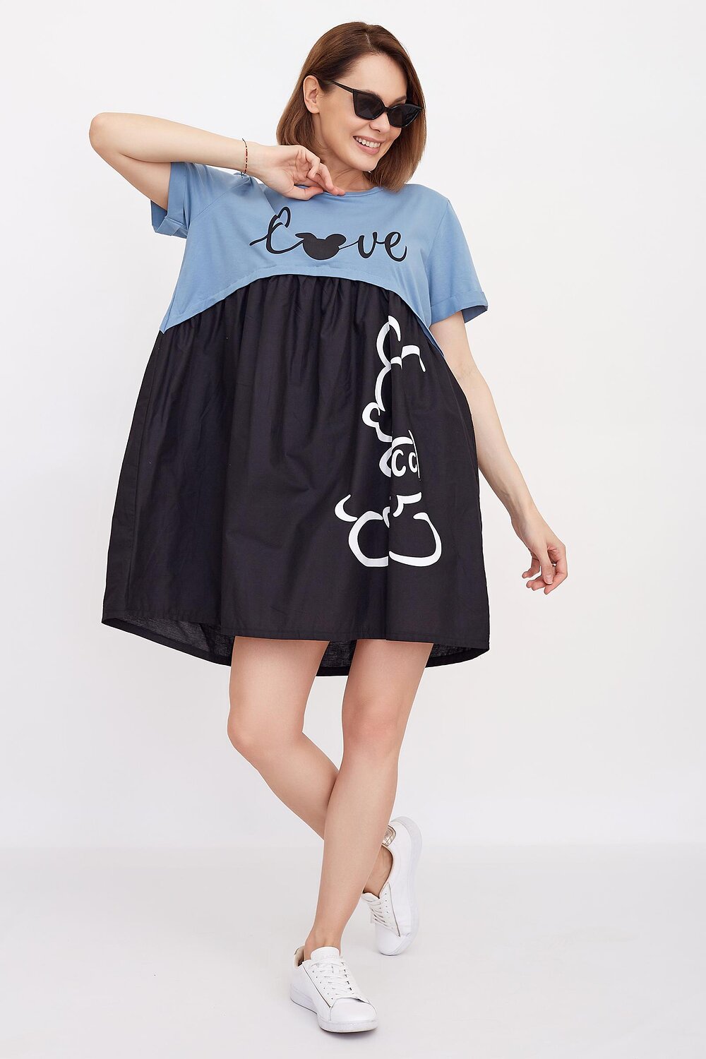 Lika Dress Платье 243641 8379 черный/голубой