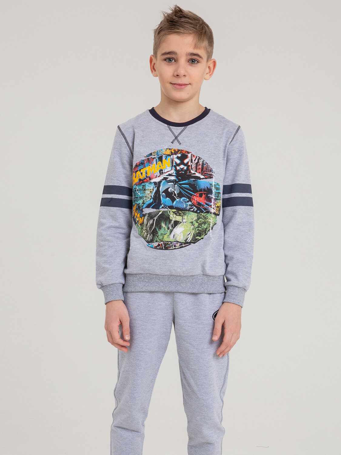 BATIK Свитшот 246931 02882 _BAT Серый меланж