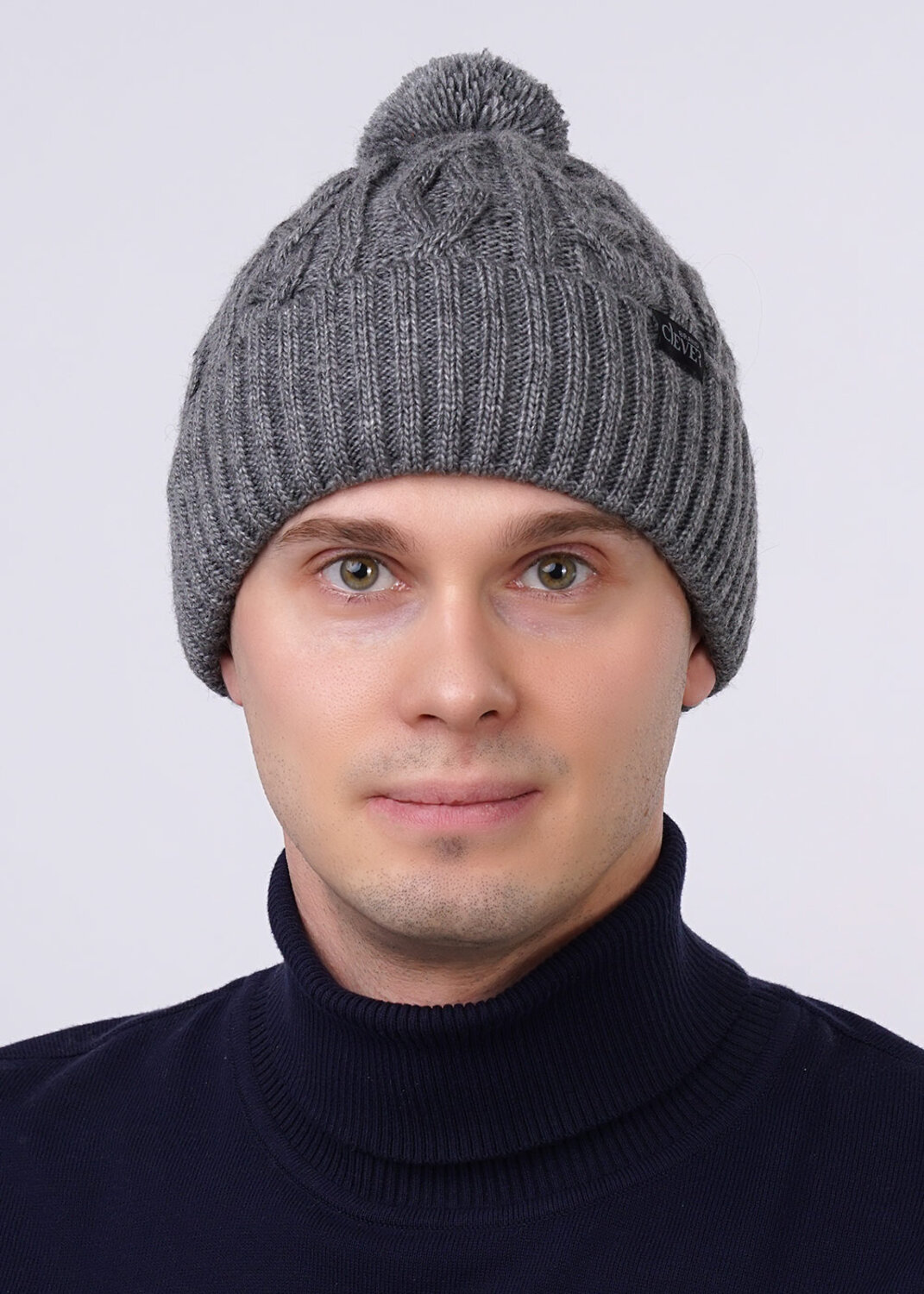 CLEVER Шапка 251450 492598ап меланж серый