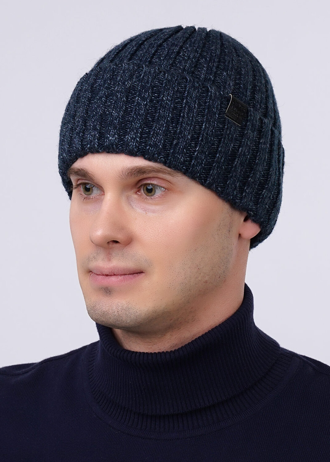 CLEVER Шапка 251453 402848ап джинсовый/т.синий