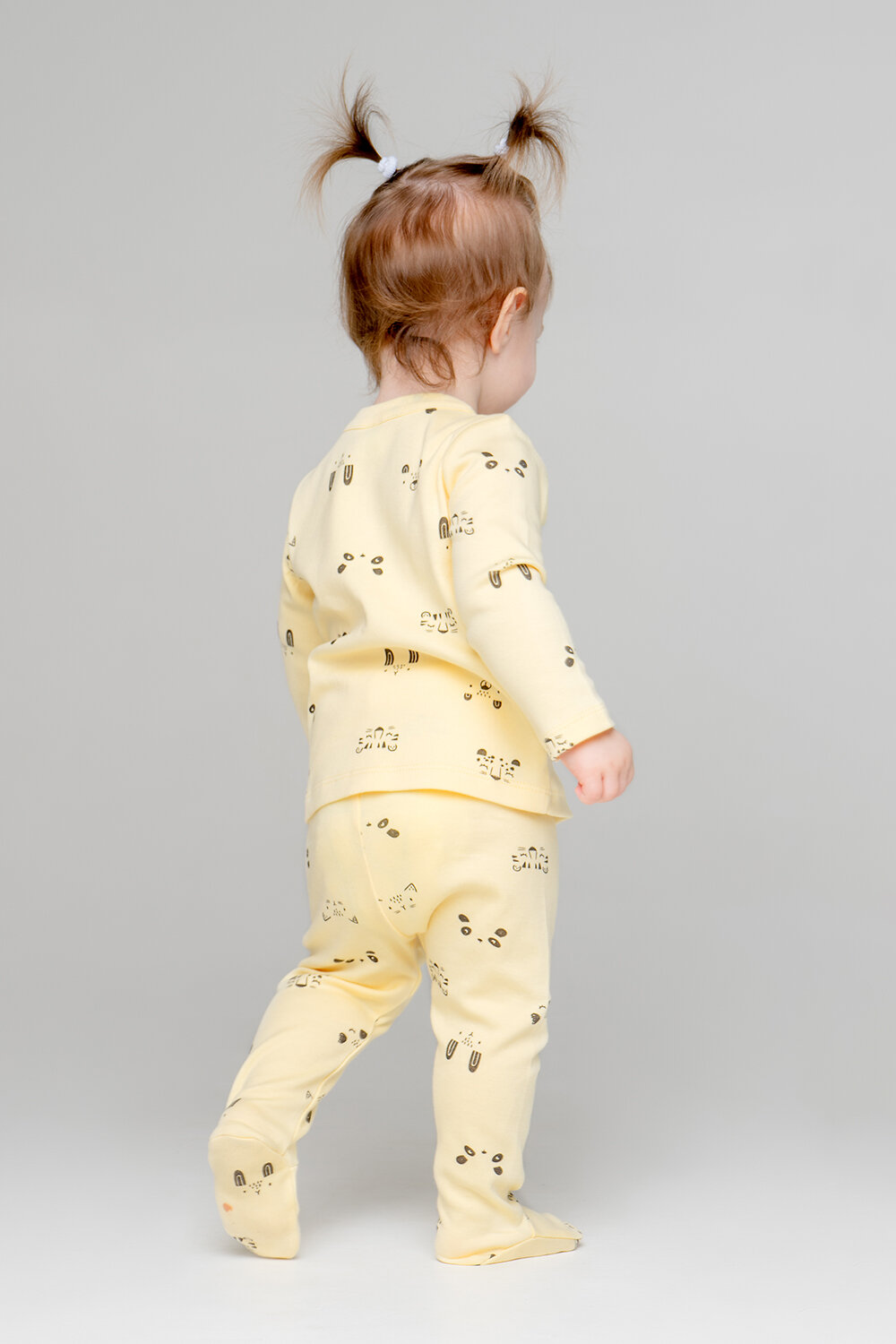 CROCKID Кофточка 257046 К 300450 забавные мордочки на св.желтом