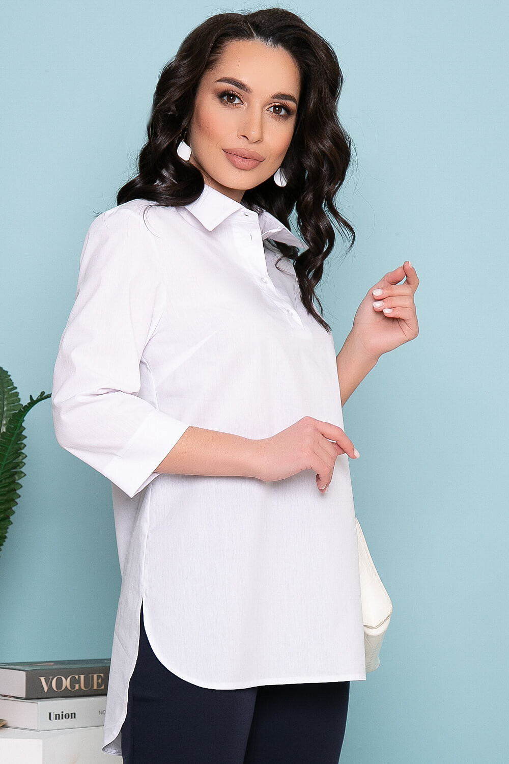 LT Collection Блуза 259059 Б3395 белый