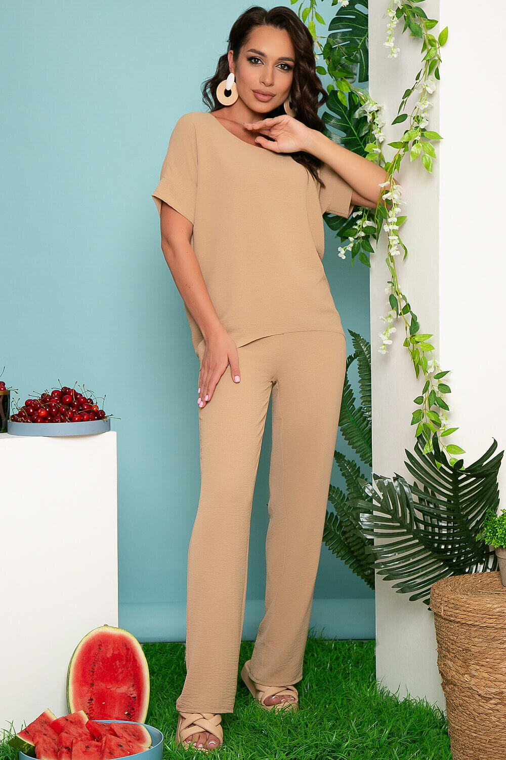 LT Collection Костюм 259139 К3756 бежевый