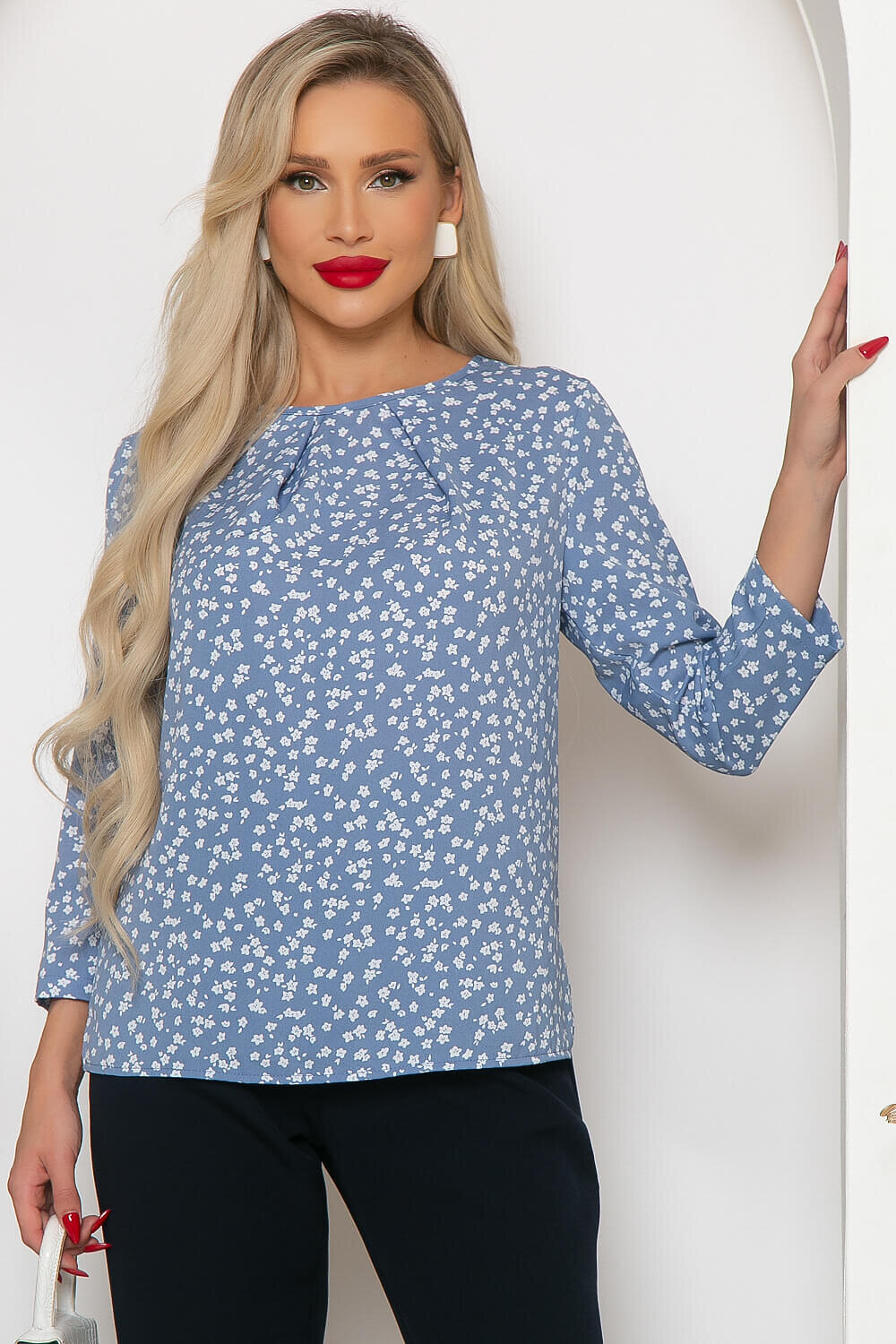 LT Collection Блуза 259307 Б4152 голубой
