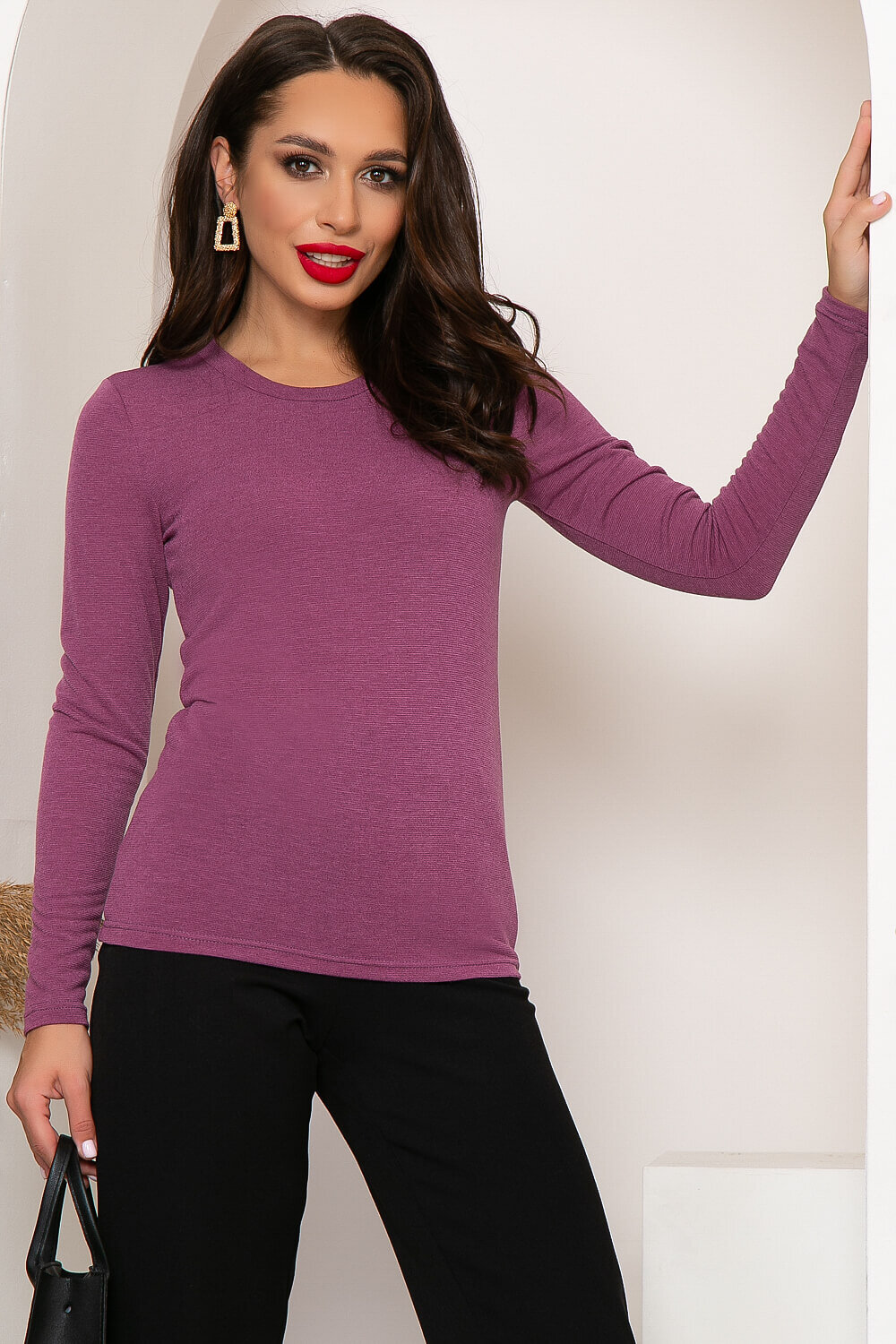 LT Collection Лонгслив 259811 Б4382 ягодный