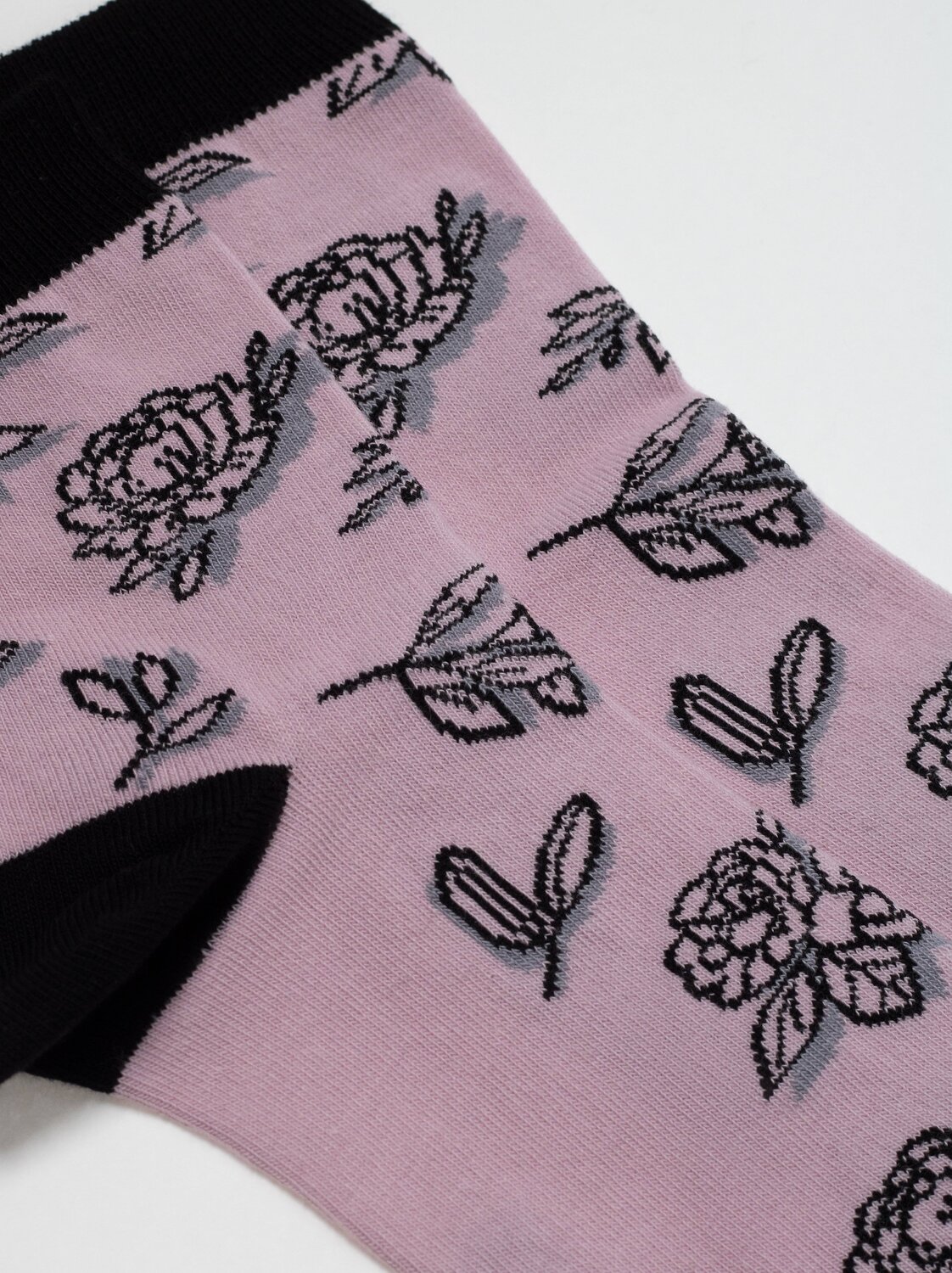 Conte elegant Носки 260331 «Flowers with shadow» пепельно-розовый
