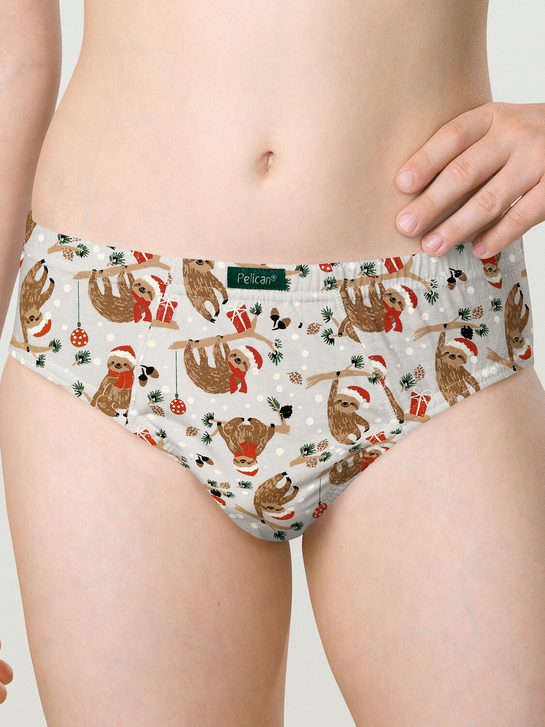 PELICAN Трусы 263531 BULB4309(3) Бордовый/хаки/серый