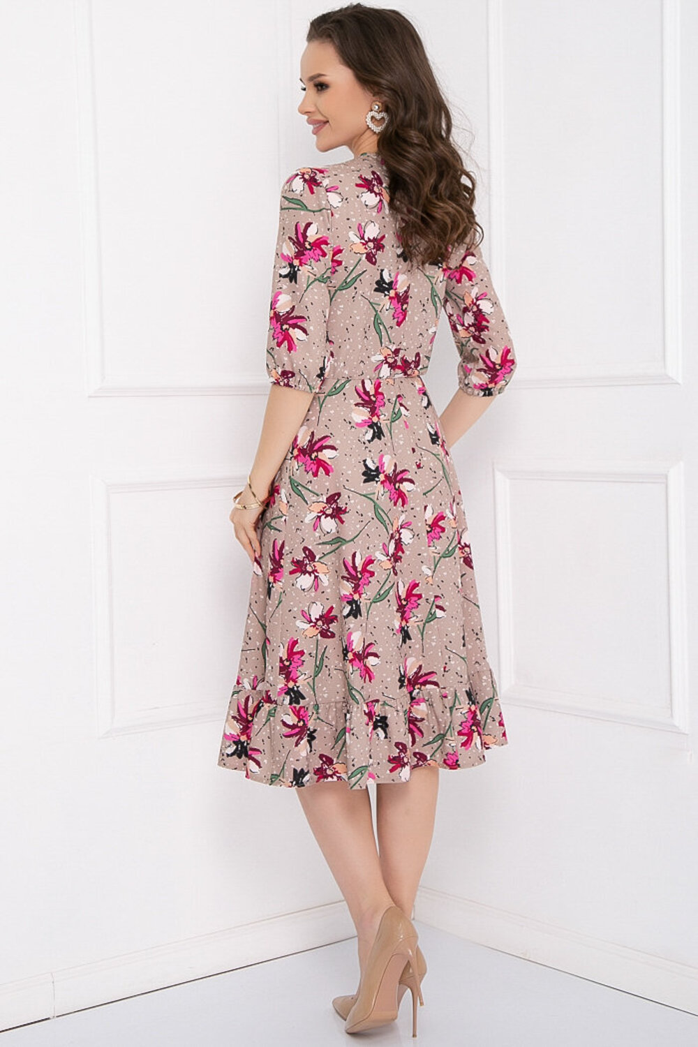 Bellovera Платье 268592 4П3618 бежевый