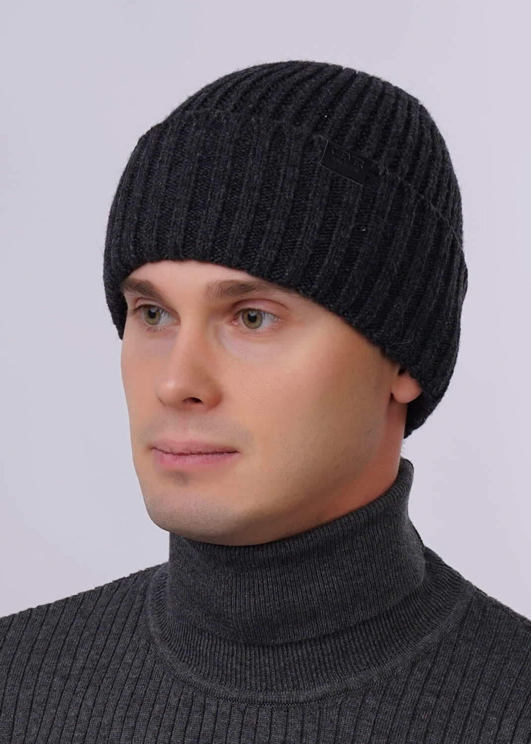CLEVER Шапка 269244 423668аш меланж т.серый