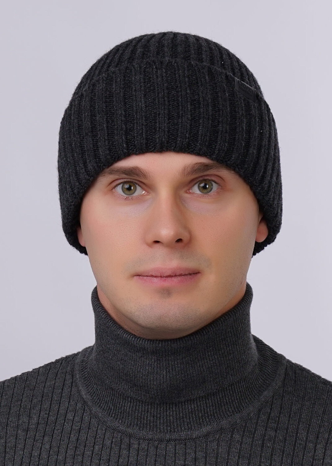 CLEVER Шапка 269244 423668аш меланж т.серый