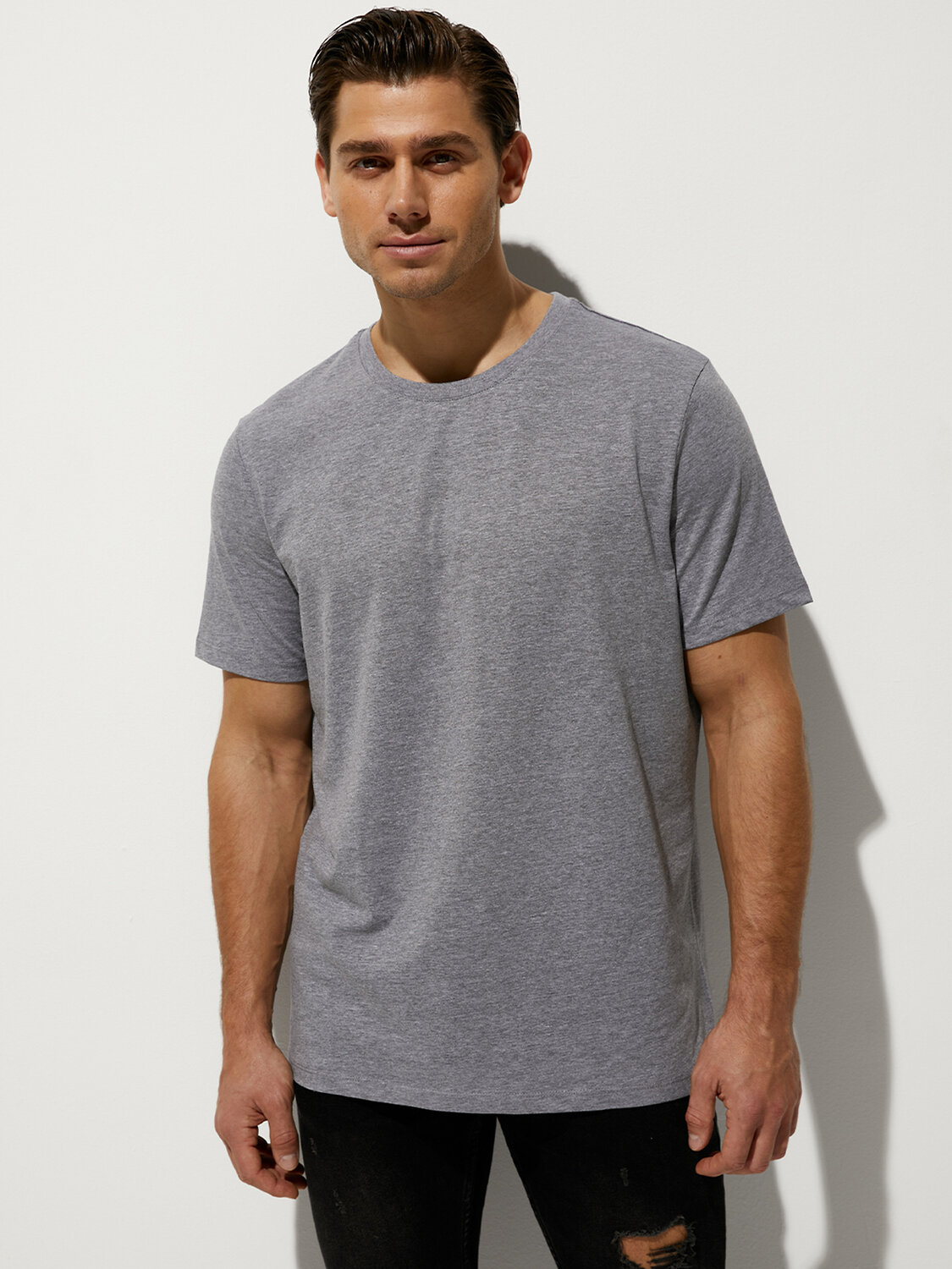 JS Omsa Футболка 270550 OmT_U 1202 MELANGE grigio melange