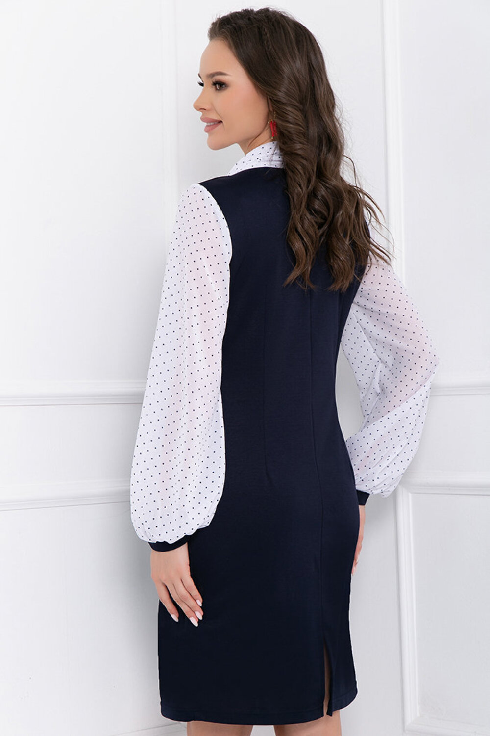 Bellovera Платье 273425 55П4831 синий, белый