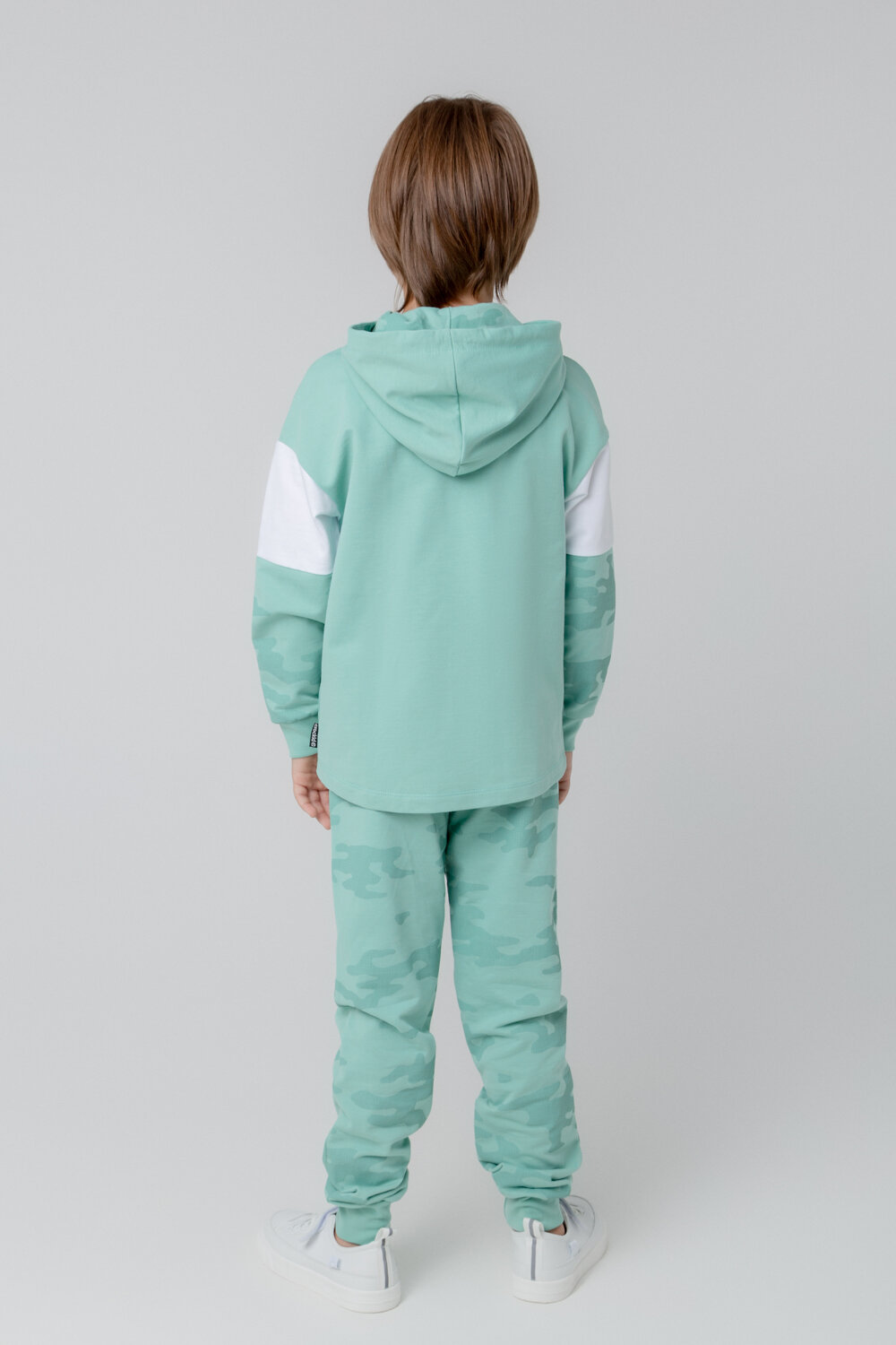 CROCKID Брюки 275832 КР 400513 мятный зеленый, пиксельный камуфляж