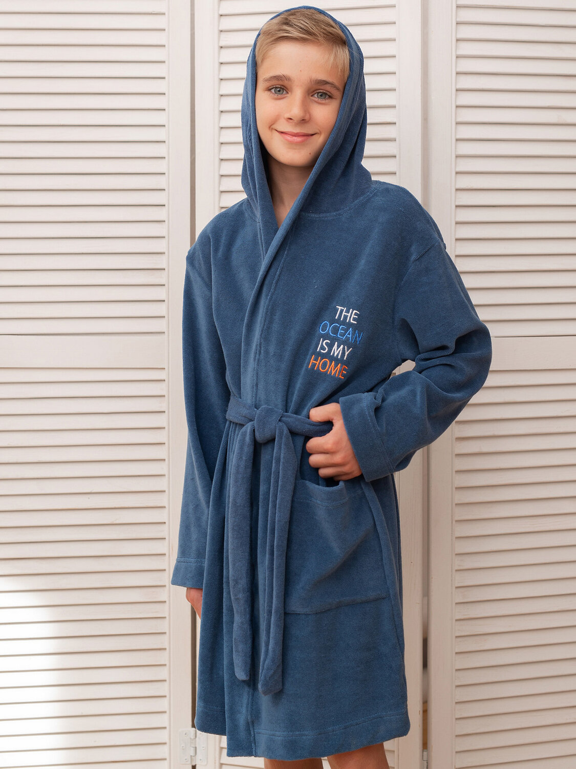 BATIK Халат 277915 01446_BAT Синий