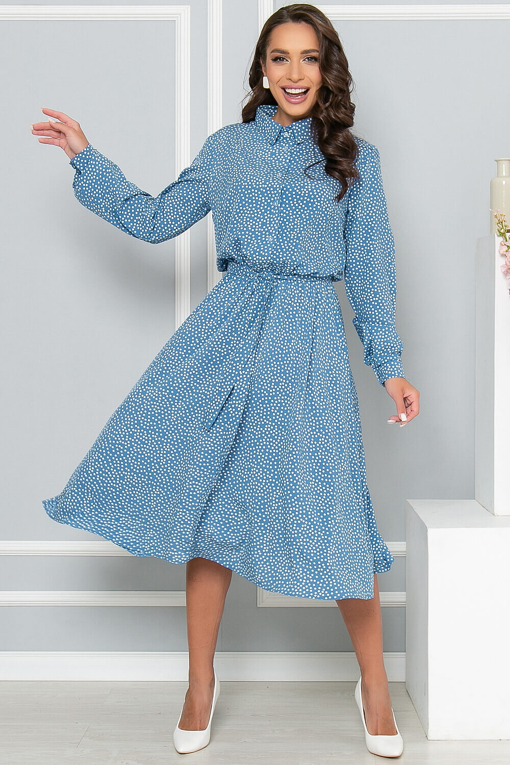 LT Collection Платье 278032 П4502 голубой