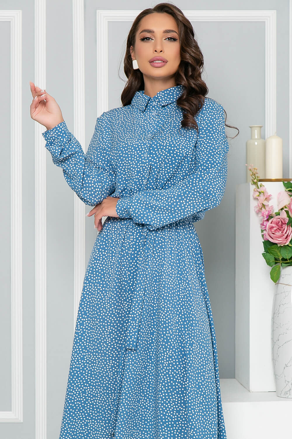 LT Collection Платье 278032 П4502 голубой