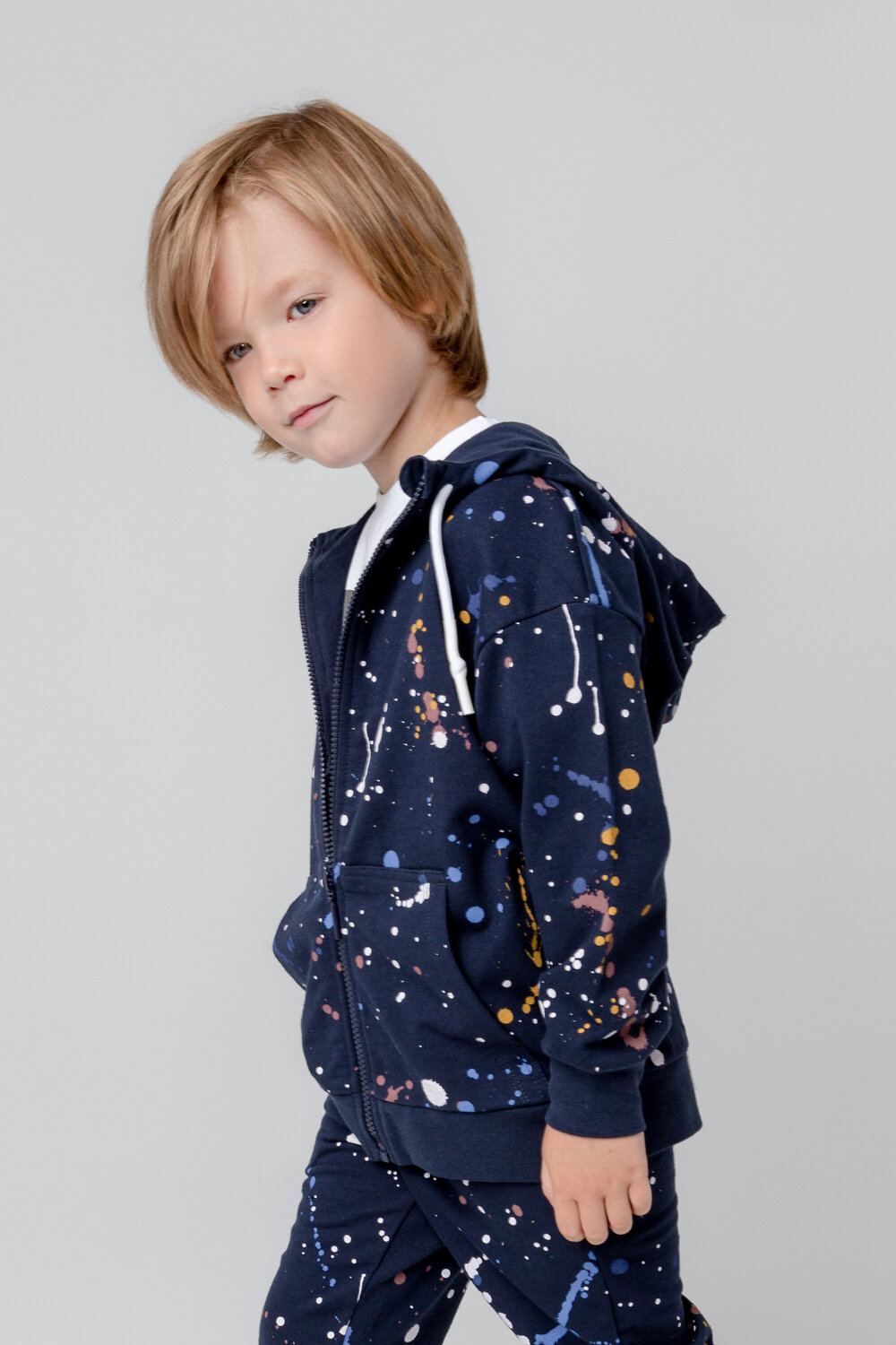 CROCKID Жакет 278454 КР 302009 индиго, космические брызги