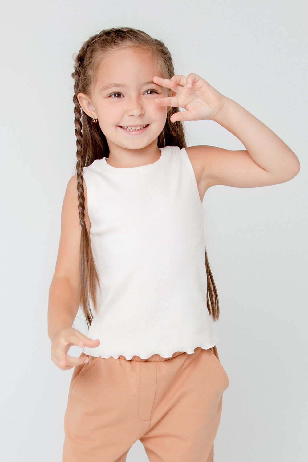 CROCKID Майка 278575 КР 302013 белая лилия