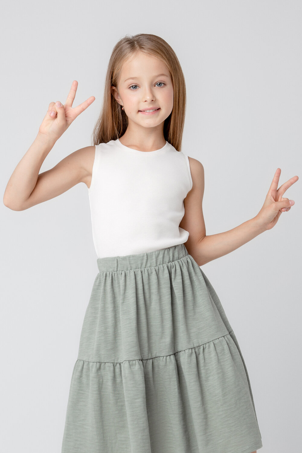 CROCKID Майка 278576 КР 302013 белая лилия