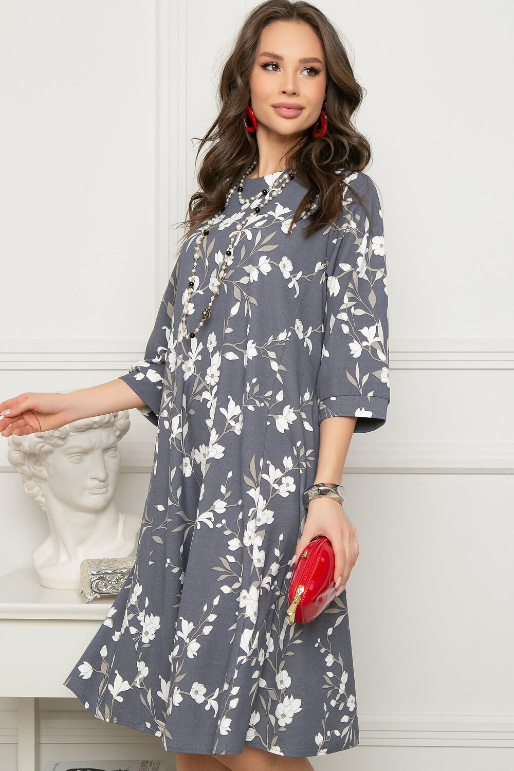 Bellovera Платье 279103 17П4880 серый