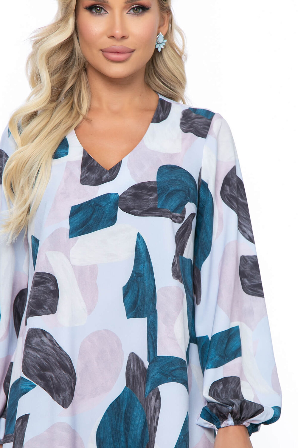 LT Collection Платье 279522 П5254 серо-голубой