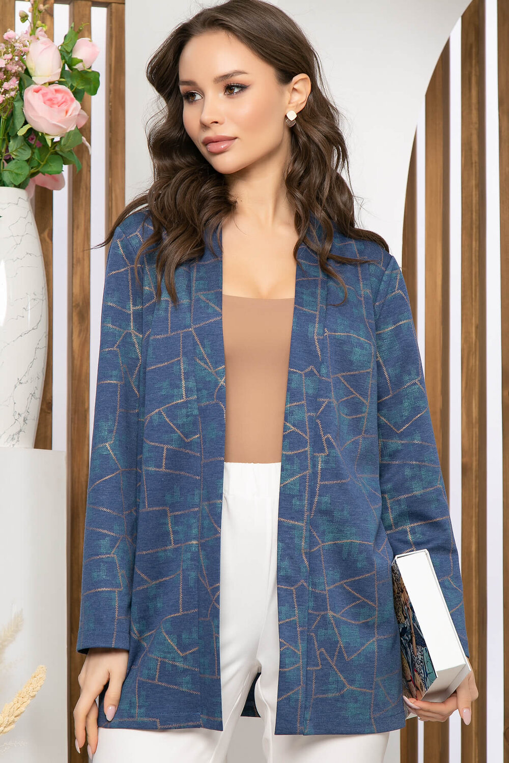 LT Collection Жакет 280691 Б5172 синий джинс
