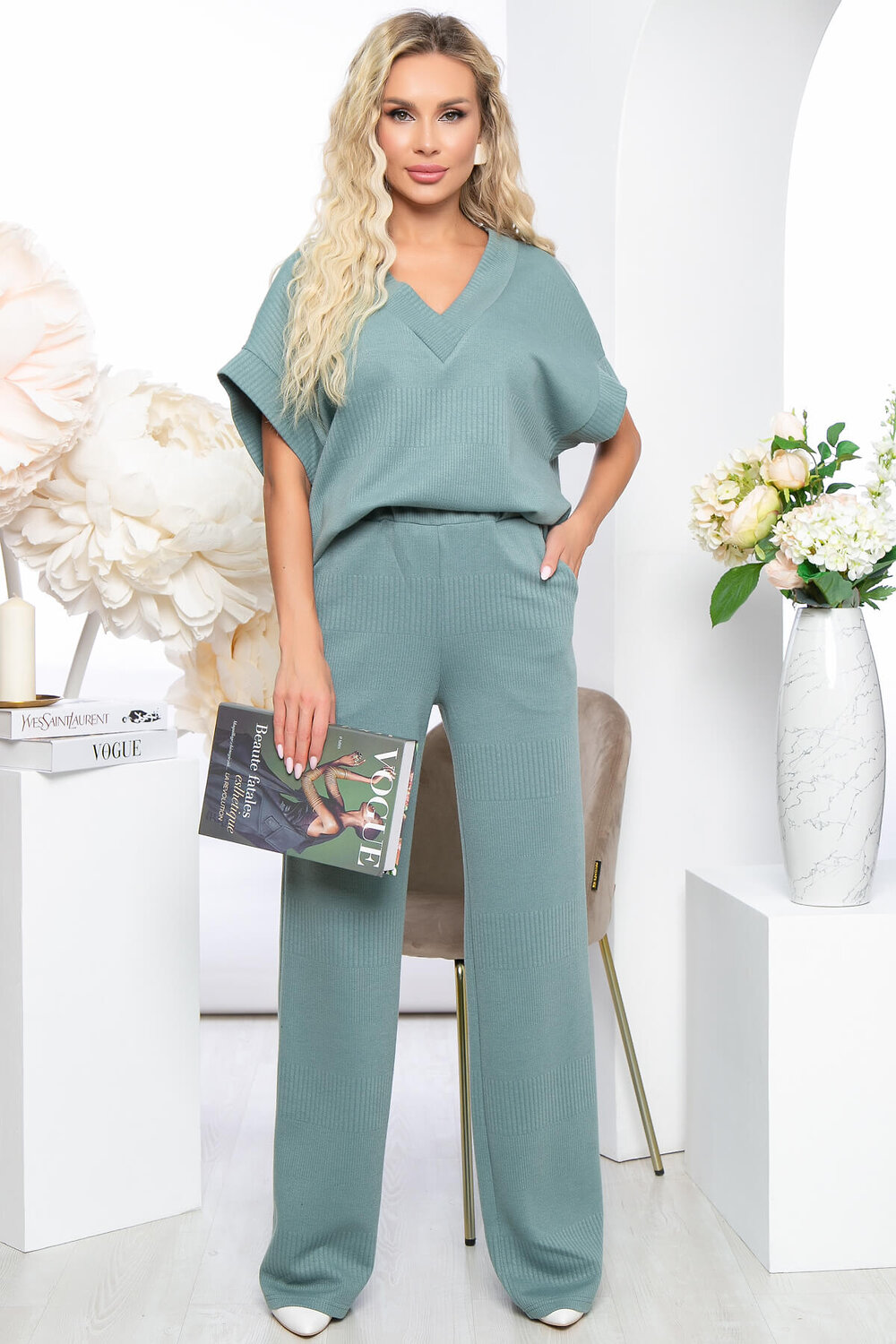 LT Collection Костюм 280721 К5287 пыльная мята