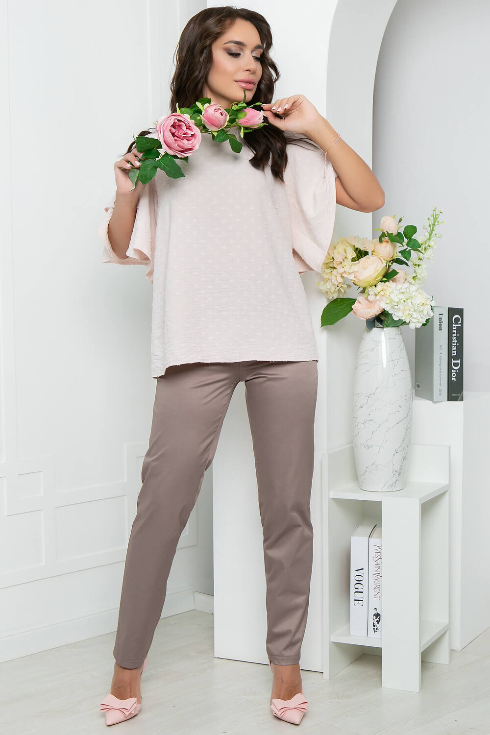LT Collection Блуза 281313 Б5038 пудра