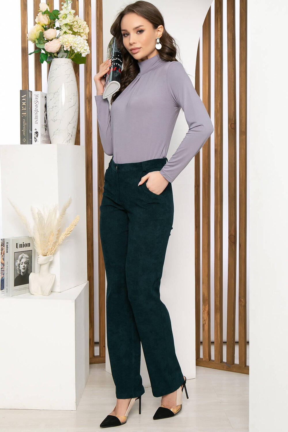 LT Collection Брюки 281324 Б5163 изумрудный
