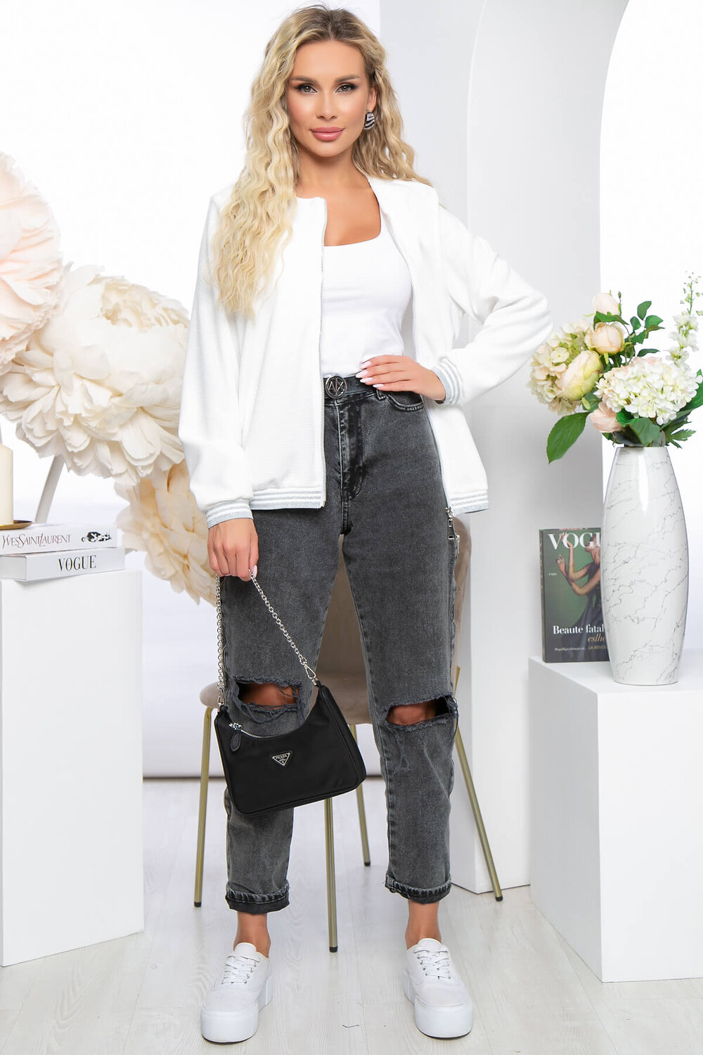 LT Collection Бомбер 281337 Б5219 белый